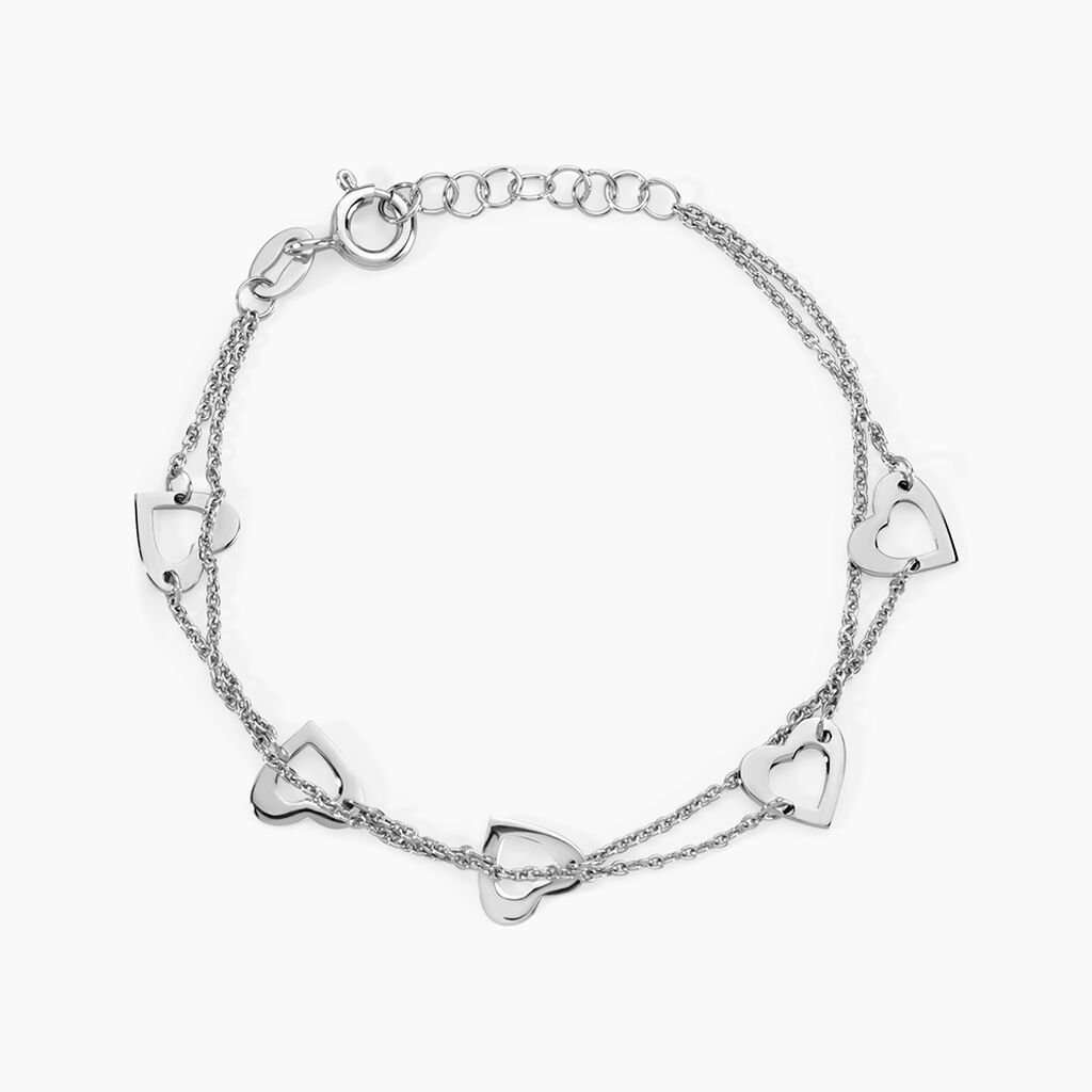 Bracelet Argent Blanc Suzy - Bracelets Femme | Histoire d&rsquo;Or