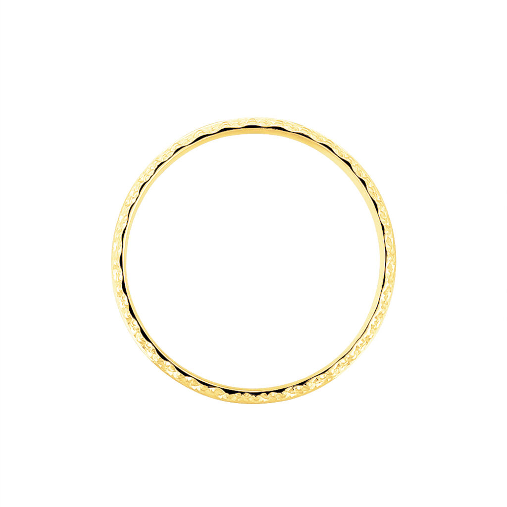 Alliance June 2 Rangs Diamantee Ruban Plat Or Jaune - Alliances Femme | Histoire d’Or