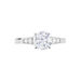 Bague Ivonne Or Blanc Oxyde De Zirconium - Bagues solitaires Femme | Histoire d’Or