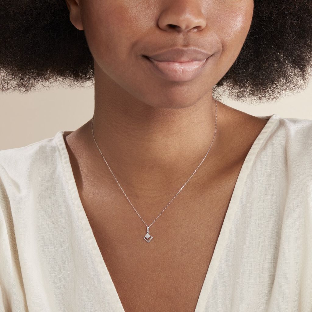 Collier Liana Or Blanc Diamant - Colliers Femme | Histoire d’Or