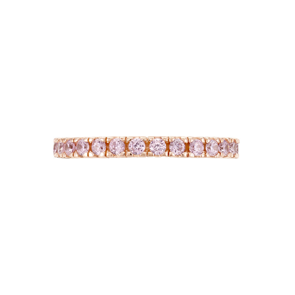 Bague Rio Argent Rose Oxyde De Zirconium - Bagues avec pierre Femme | Histoire d’Or