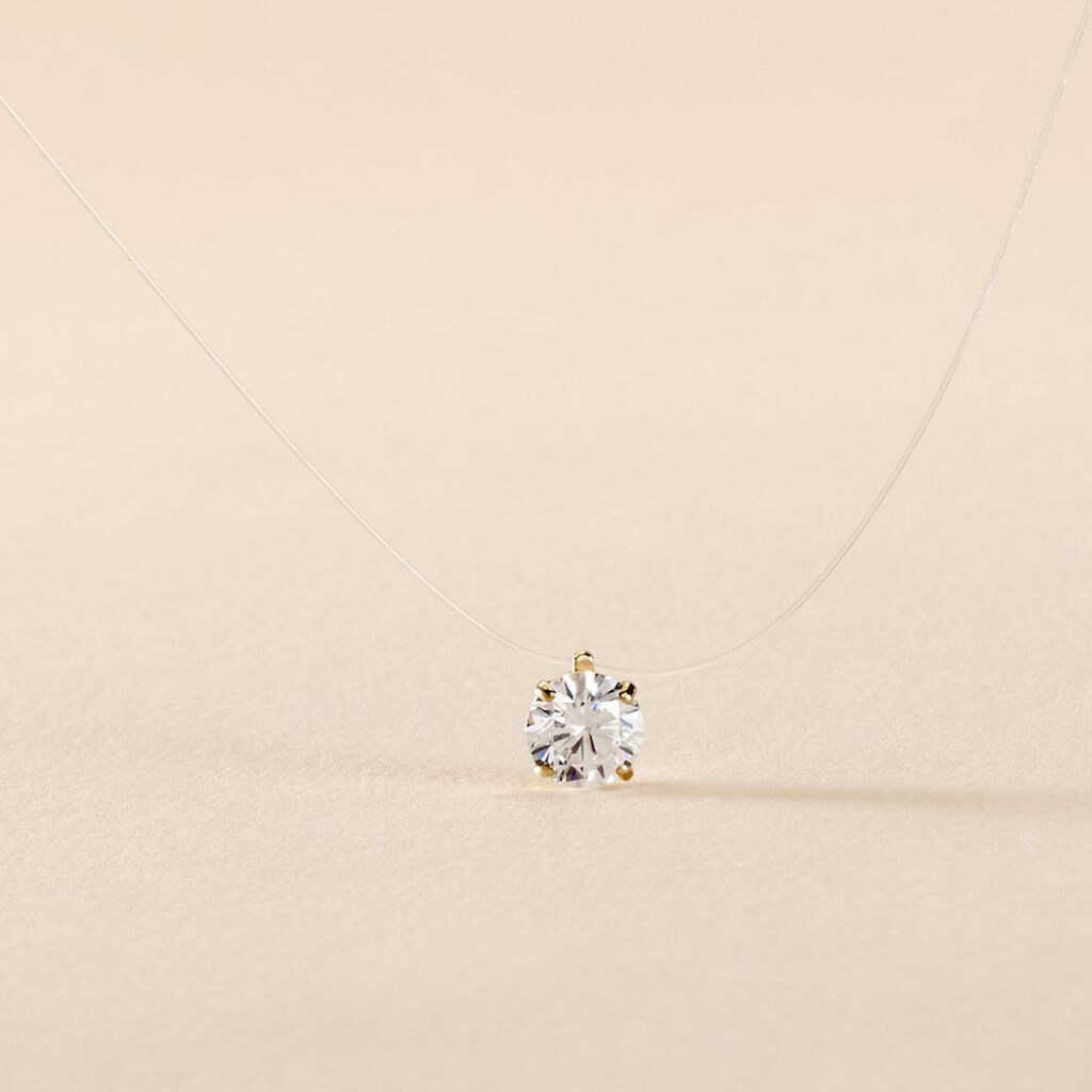 Collier Or Jaune Maiorga Oxyde De Zirconium - Colliers Femme | Histoire d&rsquo;Or