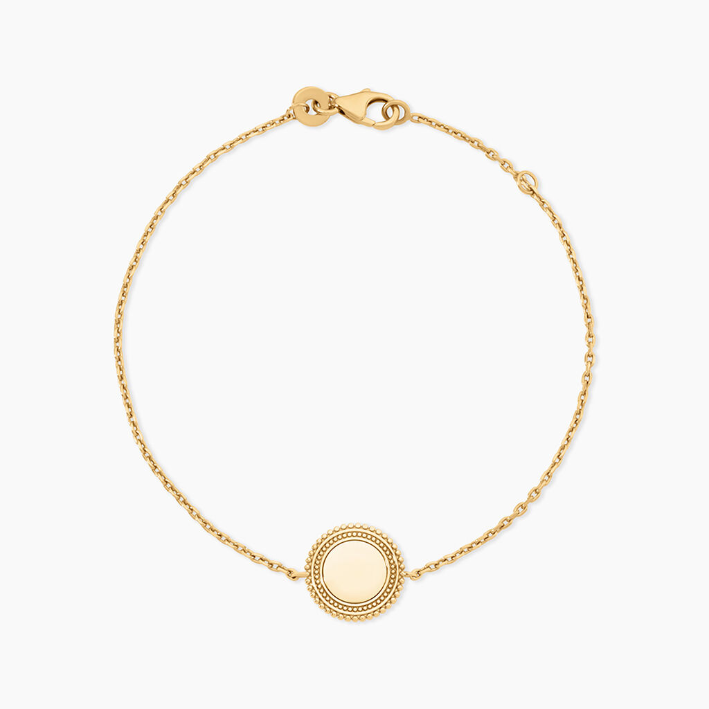 Bracelet Fazia Argent Dor&eacute; A L'Or 750/1000 - Bijoux sans pierre Femme | Histoire d&rsquo;Or