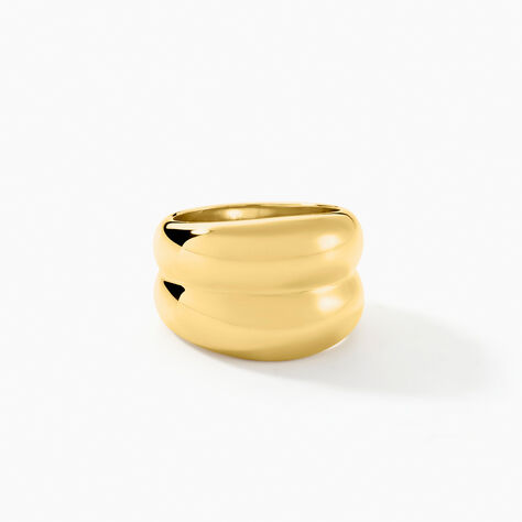 Bague Adoree  Acier Jaune - Bagues fantaisie Femme | Histoire d’Or