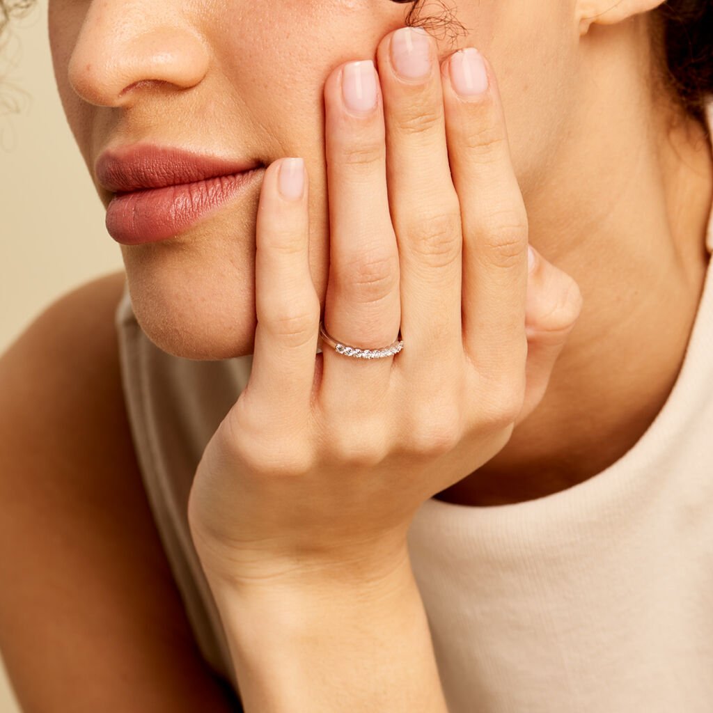 Bague Hera Or Blanc Diamant - Alliances Femme | Histoire d’Or