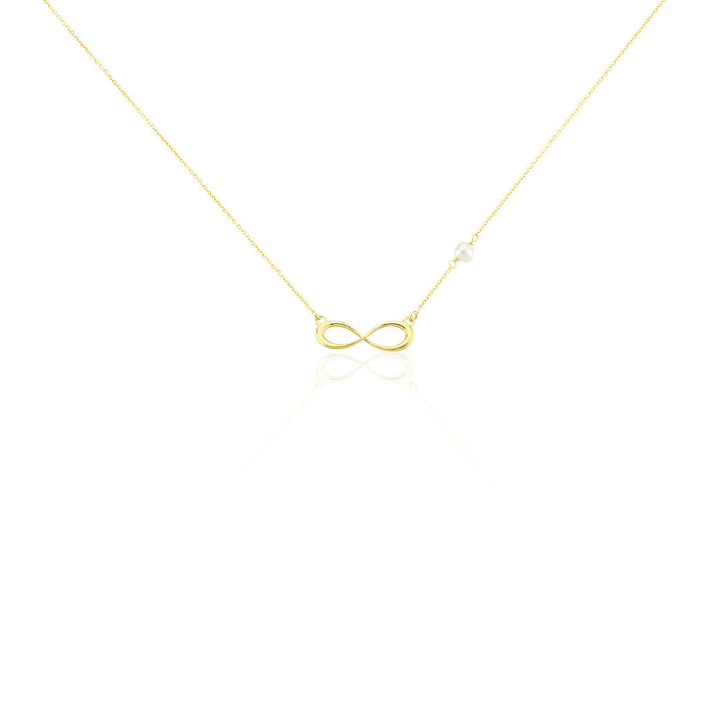 Collier Illenia Or Jaune Perle De Culture