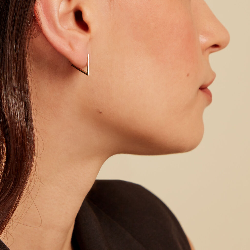 Créole Unitaire Tucker Or Jaune - Boucles d'oreilles créoles Famille | Histoire d’Or