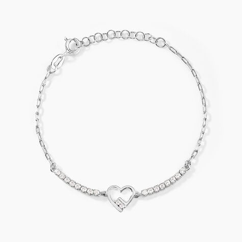Bracelet Syliana Argent Blanc Oxyde De Zirconium - Nouveautés Femme | Histoire d’Or