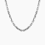 Collier Damas Acier Blanc - Colliers fantaisie Homme | Histoire d&rsquo;Or