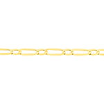 Bracelet Ophelio Maille Alternee 1/1 Or Jaune - Bracelets cha&icirc;ne Femme | Histoire d&rsquo;Or