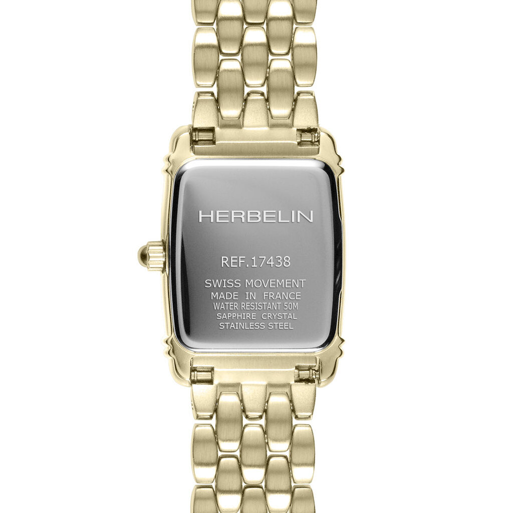 Montre Herbelin Art Deco Mini Argent&eacute; - Montres &eacute;tanches Femme | Histoire d&rsquo;Or