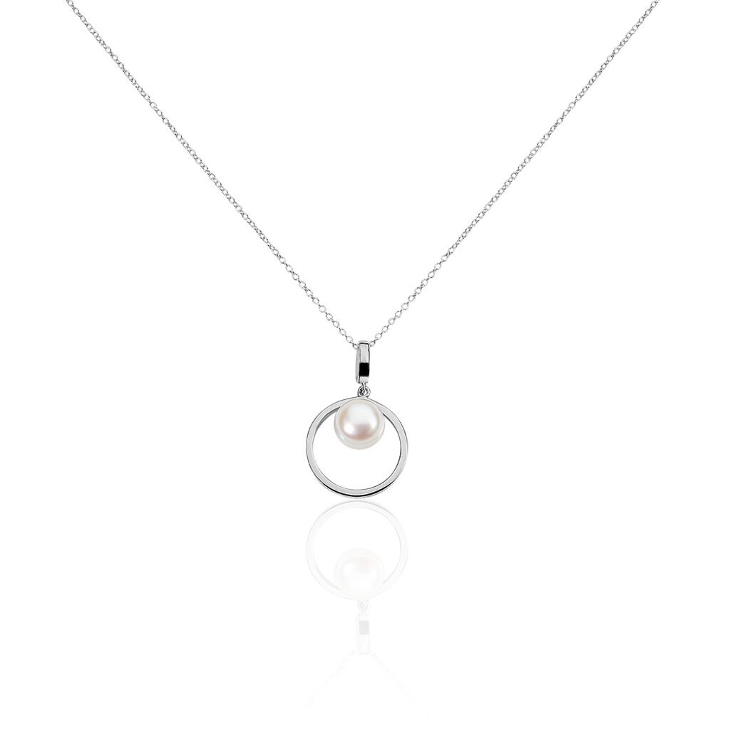 Collier Ivana Argent Blanc Perle De Culture