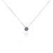 Collier Rio Santa Teresa Argent Blanc Oxyde De Zirconium Violet - Colliers fantaisie Femme | Histoire d’Or