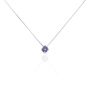 Collier Rio Santa Teresa Argent Blanc Oxyde De Zirconium Violet