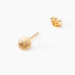 Boucles D'oreilles Puces Fidelia Or Jaune - Clous d'oreilles Famille | Histoire d&rsquo;Or