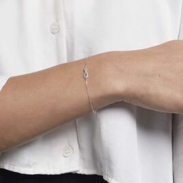 Bracelet Theanna Or Blanc Diamant - Bracelets Infini Femme | Histoire d’Or