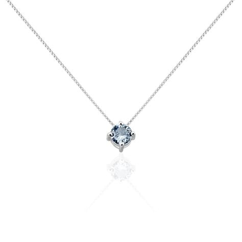 Collier Solitaire Argent Blanc Rio Santa Teresa Oxyde De Zirconium - Colliers fantaisie Femme | Histoire d’Or