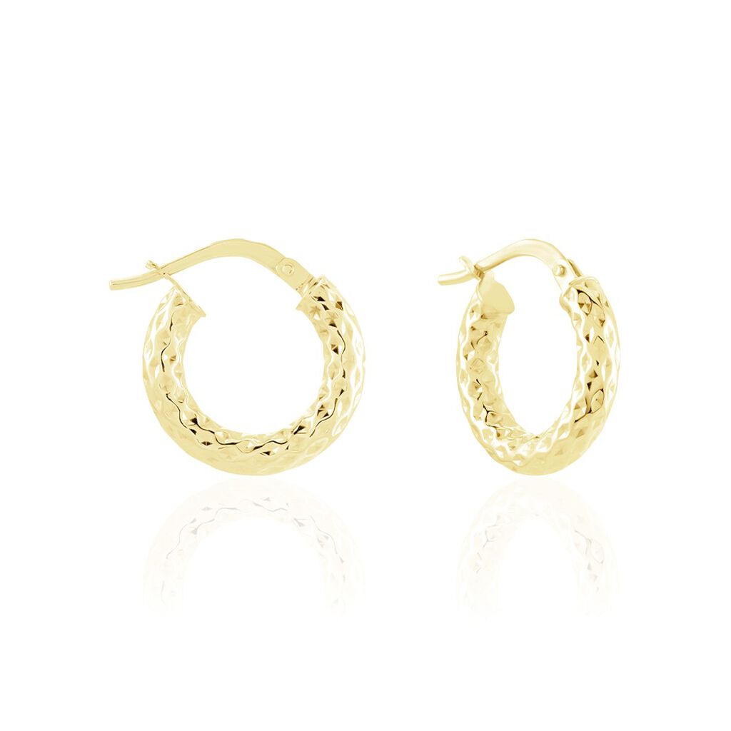Créoles Udara Or Jaune - Boucles d'oreilles créoles Femme | Histoire d’Or