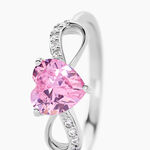 Bague Argent Blanc Atieno Oxyde De Zirconium - Bagues solitaires Femme | Histoire d&rsquo;Or