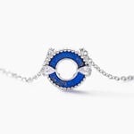 Collier Serafine Argent Blanc Lapis Lazuli Oxyde - Colliers fantaisie Femme | Histoire d&rsquo;Or