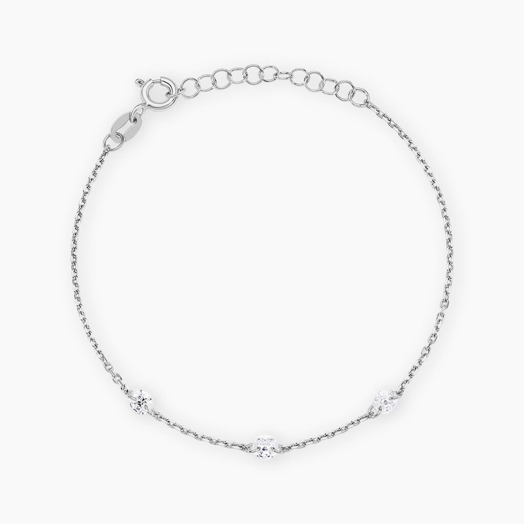 Bracelet Noha Argent Blanc Oxyde De Zirconium - Nouveautés Femme | Histoire d’Or