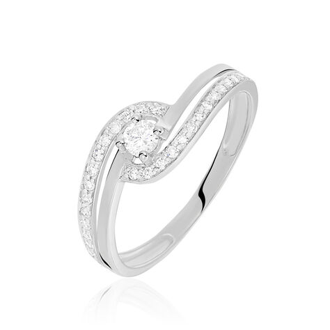 Bague Solitaire Vassilissa Or Blanc Diamant - Bagues solitaires Femme | Histoire d’Or