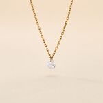 Collier Delma Plaqu&eacute; Or Jaune Oxyde De Zirconium - Colliers fantaisie Femme | Histoire d&rsquo;Or