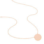 Collier Pastille Gravable Or Rose - Colliers Naissance Femme | Histoire d&rsquo;Or