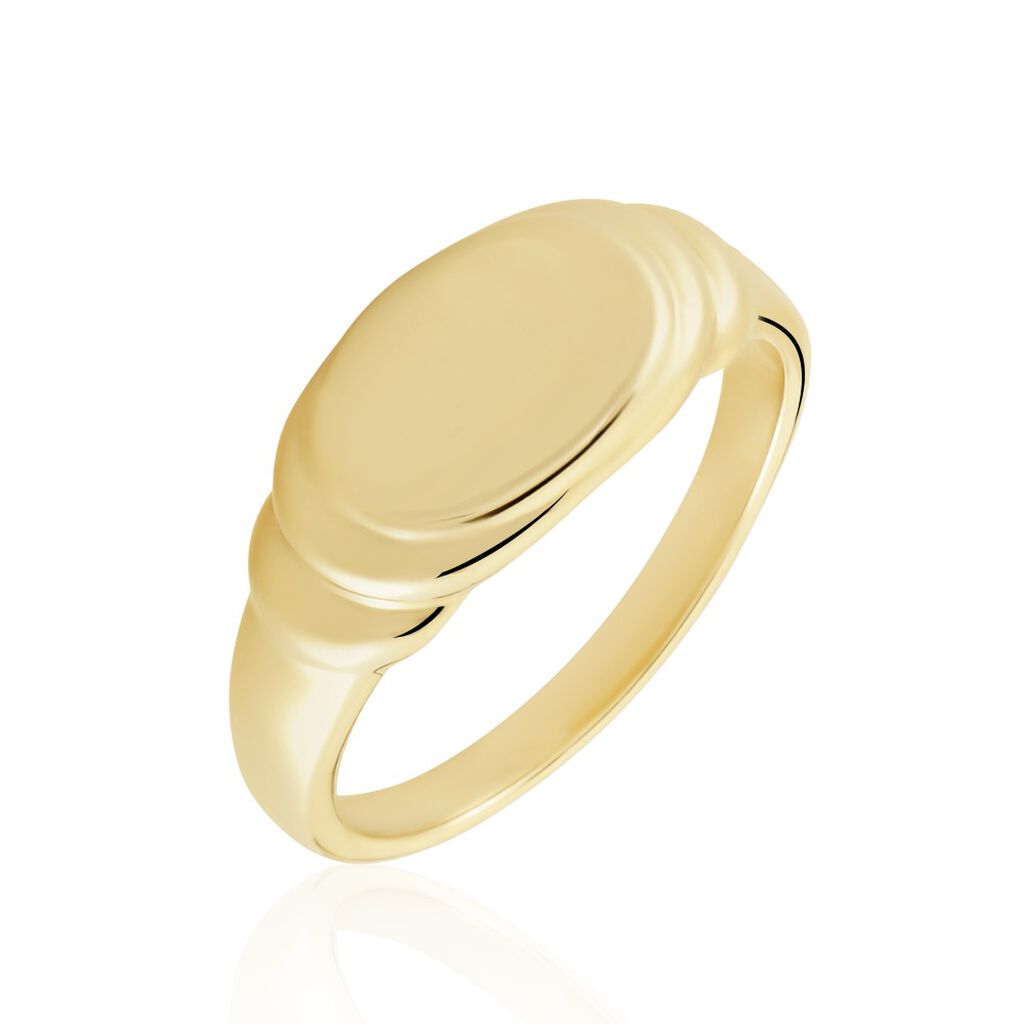 Chevalière Plaqué Or Jaune Eliseo