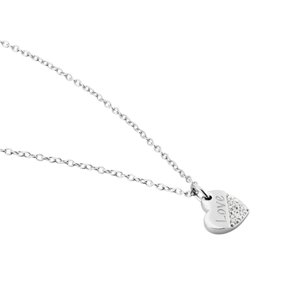 Collier Argent Blanc Alphonzo Oxydes De Zirconium - Colliers fantaisie Femme | Histoire d&rsquo;Or