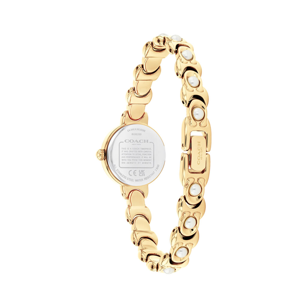 Montre Coach Iris Nacre Blanche - Montres Femme | Histoire d&rsquo;Or
