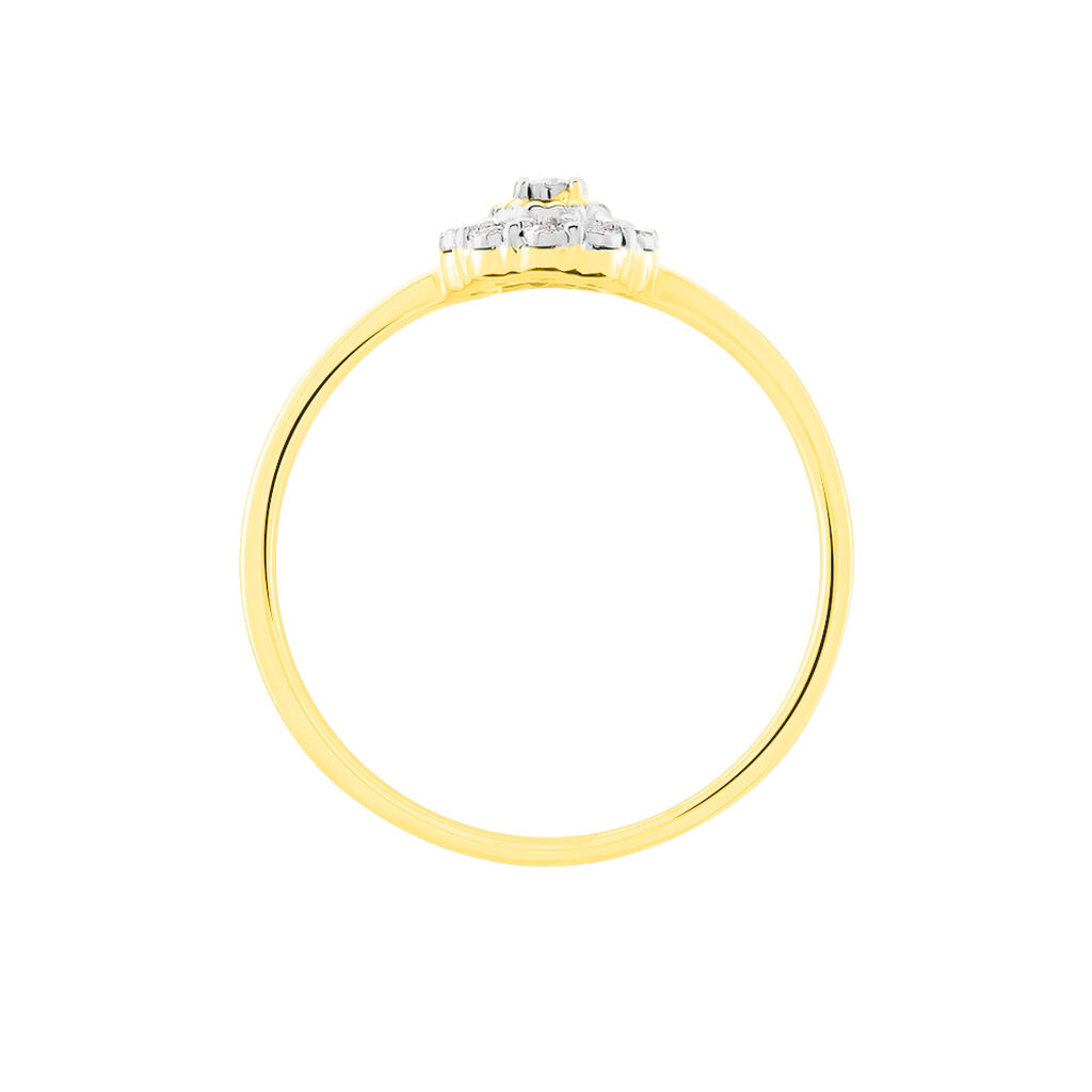 Bague Charletta Or Jaune Diamant - Bagues solitaires Femme | Histoire d&rsquo;Or