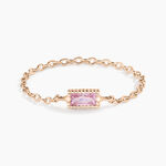 Bague Rio Argent Rose Oxyde De Zirconium - Bagues solitaires Femme | Histoire d&rsquo;Or