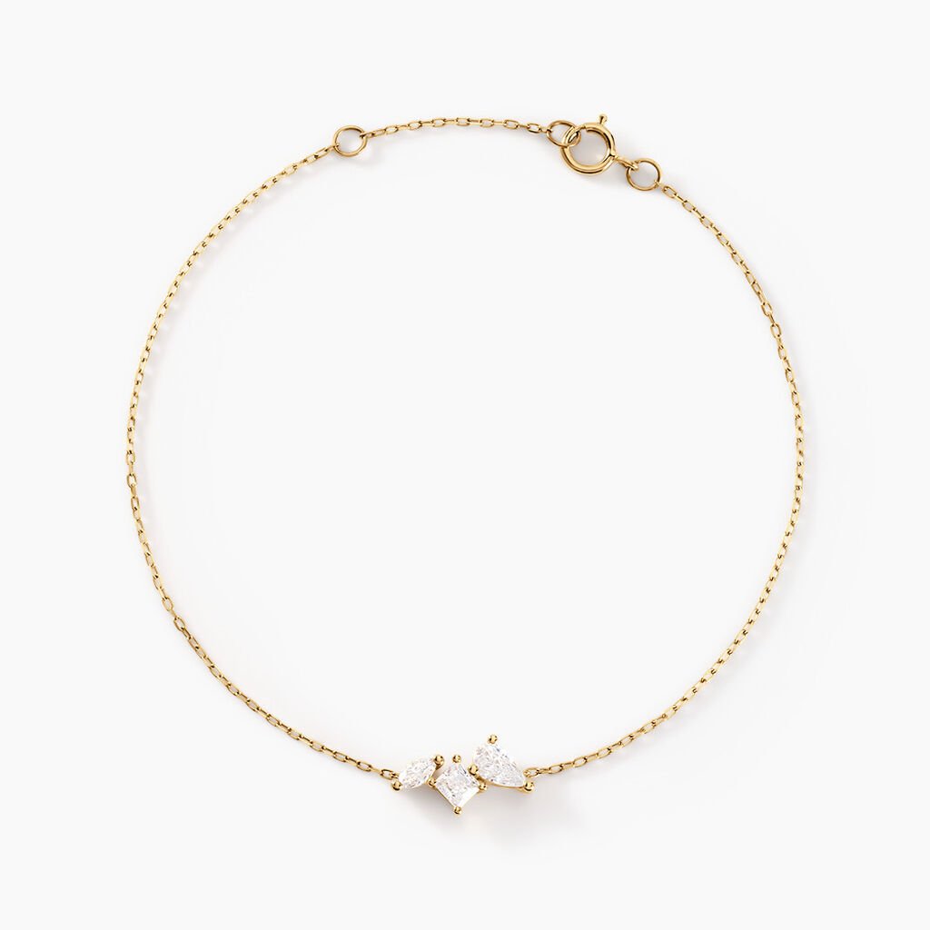 Bracelet Shiny Garden Or Jaune Oxyde De Zirconium - Bracelets Femme | Histoire d’Or