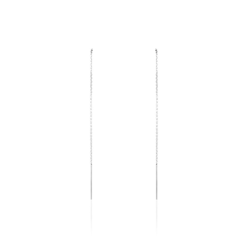 Boucles D'oreilles Pendantes Java Argent Blanc - Boucles d'oreilles fantaisie Femme | Histoire d’Or