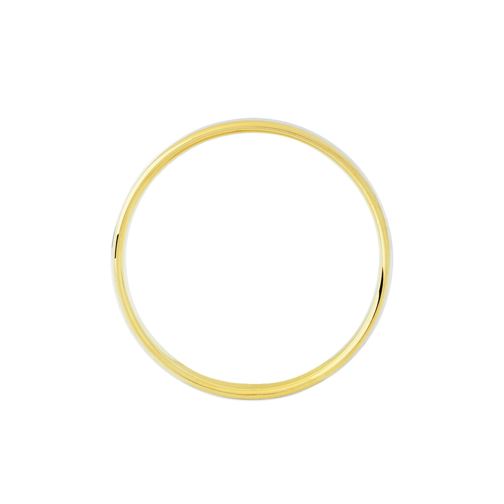 Alliance Marlise Ruban Plat Or Bicolore - Alliances Unisex | Histoire d&rsquo;Or