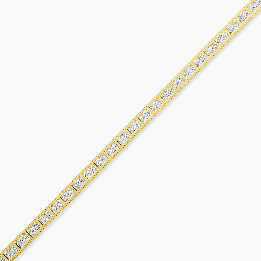 Bracelet Nuriaae Argent Jaune - Bracelets cha&icirc;ne Femme | Histoire d&rsquo;Or