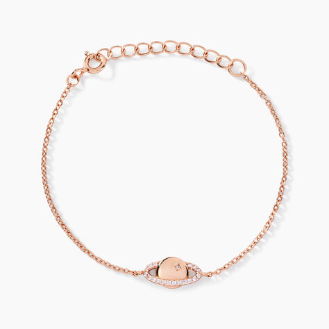 Bracelet Phibi Argent Rose Oxyde De Zirconium - Bracelets Femme | Histoire d’Or