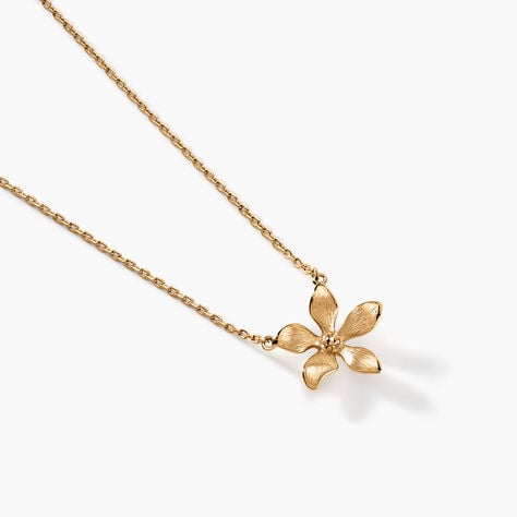 Collier Zinnia Plaqu&eacute; Or Jaune - Colliers Femme | Histoire d&rsquo;Or