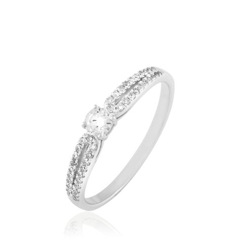 Bague Solitaire Katalina Or Blanc Diamant - Bagues solitaires Femme | Histoire d’Or