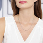 Cha&icirc;ne Vivian Argent Blanc - Chaines Femme | Histoire d&rsquo;Or