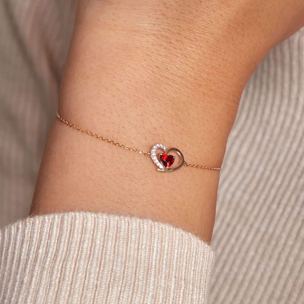 Bracelet Eliana Or Jaune Rhodolite Oxyde De Zirconium - Bracelets Femme | Histoire d’Or