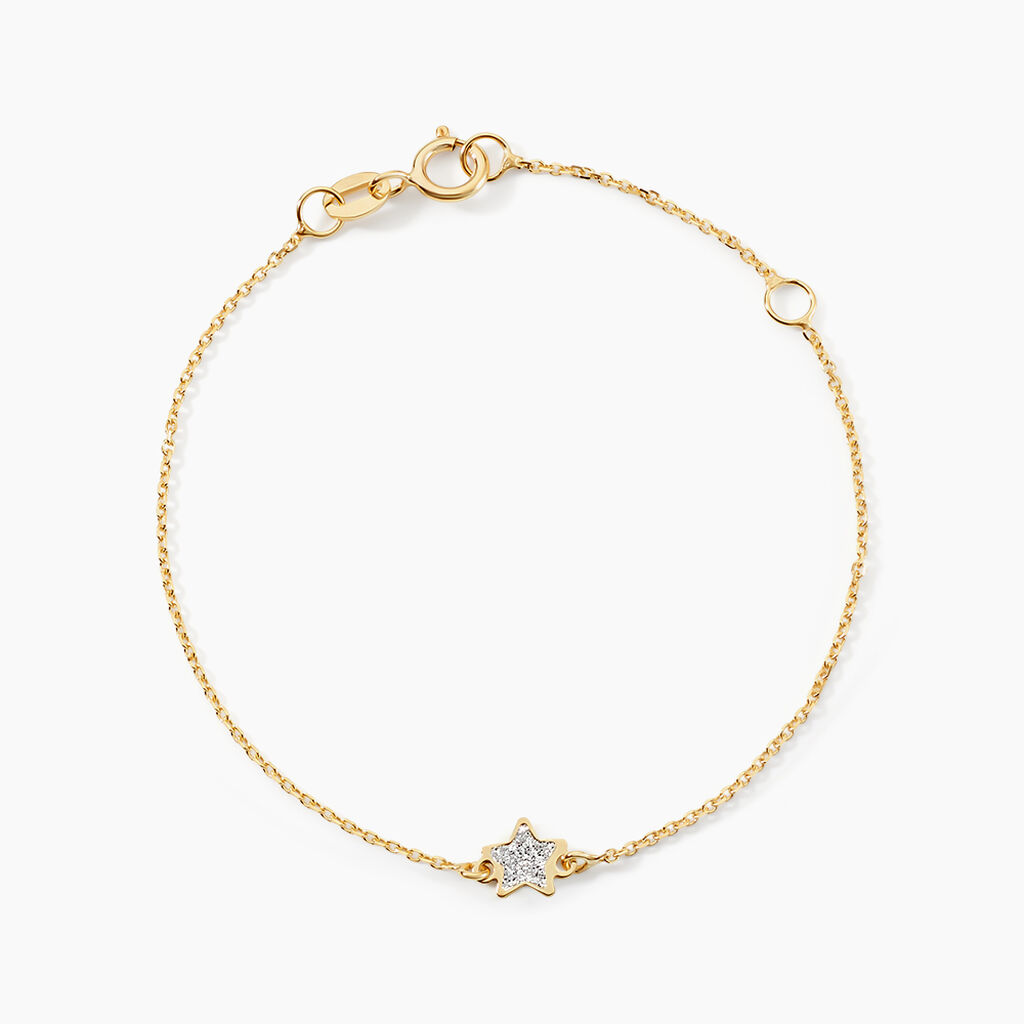 Bracelet Chirine Etoile Or Jaune - Bracelets Enfant | Histoire d&rsquo;Or