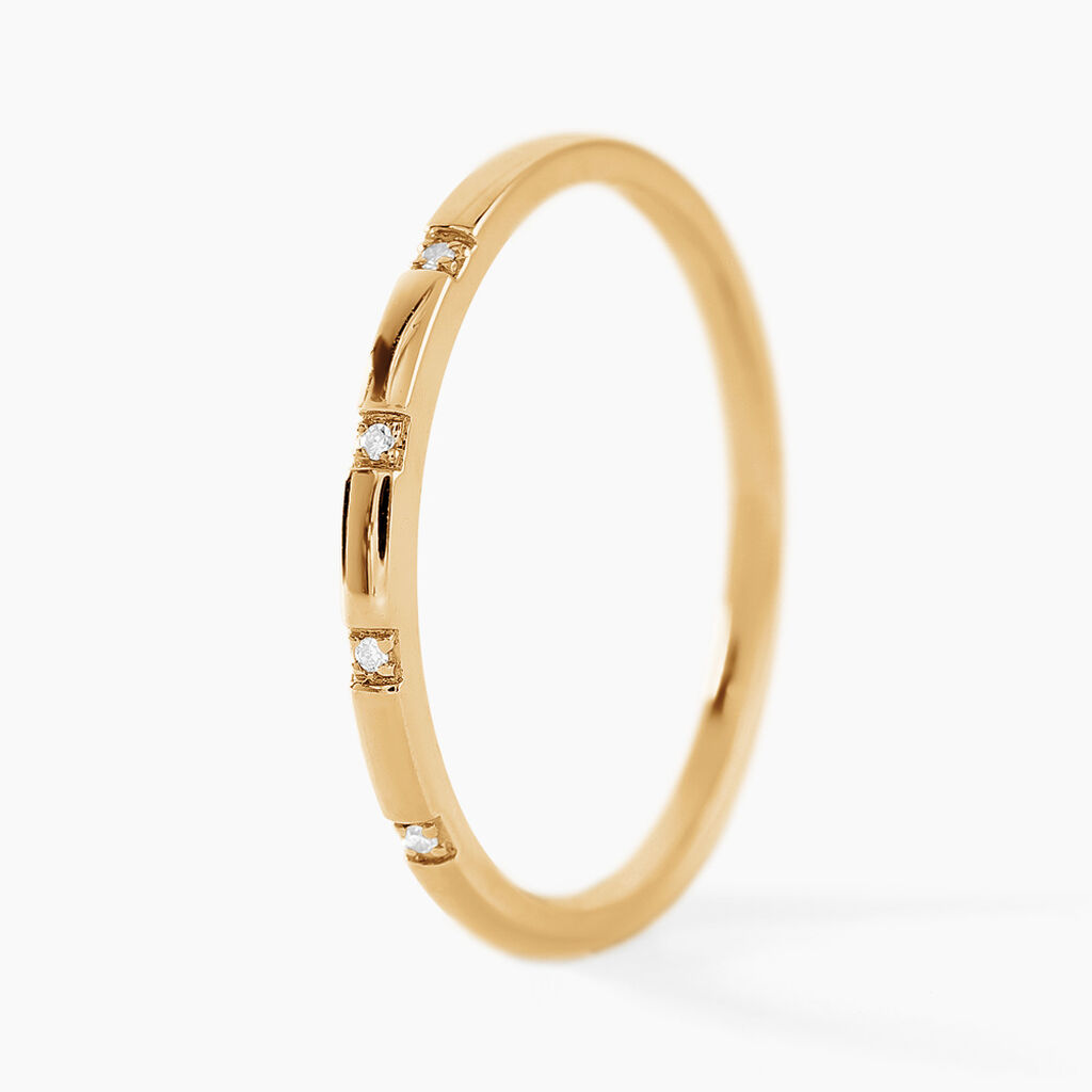 Alliance Praxis Or Jaune Diamant - Alliances Femme | Histoire d&rsquo;Or