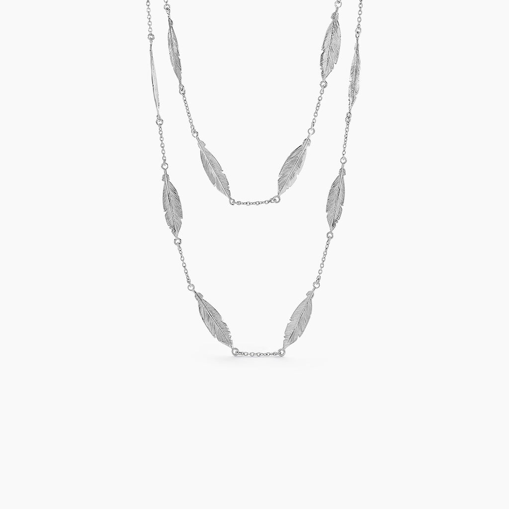 Collier Elaine Argent Blanc - Colliers Femme | Histoire d&rsquo;Or