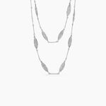 Collier Elaine Argent Blanc - Colliers Femme | Histoire d&rsquo;Or