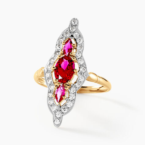 Bague Marchionessa Or Jaune Oxyde De Zirconium - Bagues avec pierre Femme | Histoire d’Or