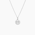 Pendentif Zodiaque Rond Argent Blanc - Pendentifs Zodiaque Famille | Histoire d&rsquo;Or