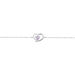 Bracelet Eliana Or Blanc Amethyste Et Oxyde De Zirconium - Bracelets Femme | Histoire d’Or
