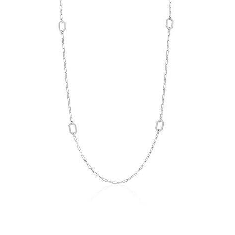 Collier Sautoir Soho Argent Blanc - Sautoirs Femme | Histoire d’Or